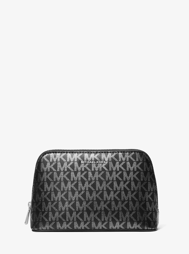 Kit da viaggio Jet Set piccolo con logo metallizzato in NERO | Michael Kors