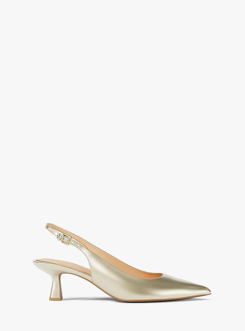Zapato de tac&oacute;n Amali metalizado in DORADO P&Aacute;LIDO | Michael Kors