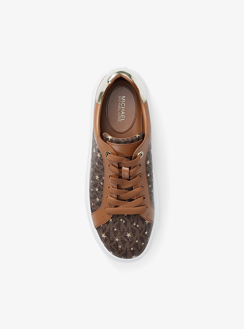 Zapatilla Romey con estampado de logotipo exclusivo in MARR&Oacute;N | Michael Kors