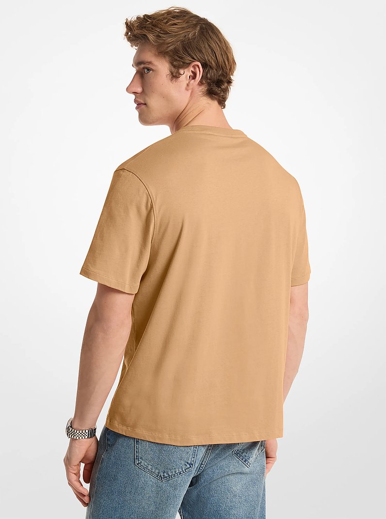 Logo Cotton T-shirt in DARK CAMEL | Michael Kors