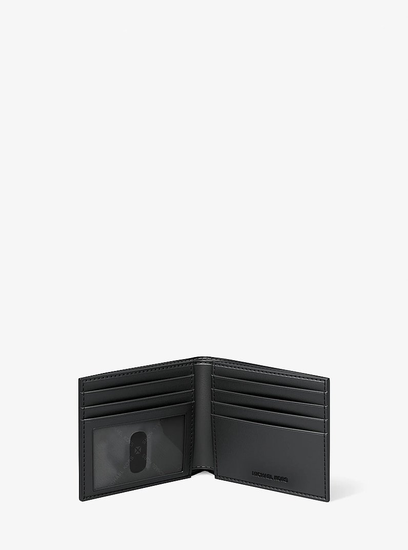 Cooper Signature Logo Billfold Wallet in PG/BLK MUL | Michael Kors