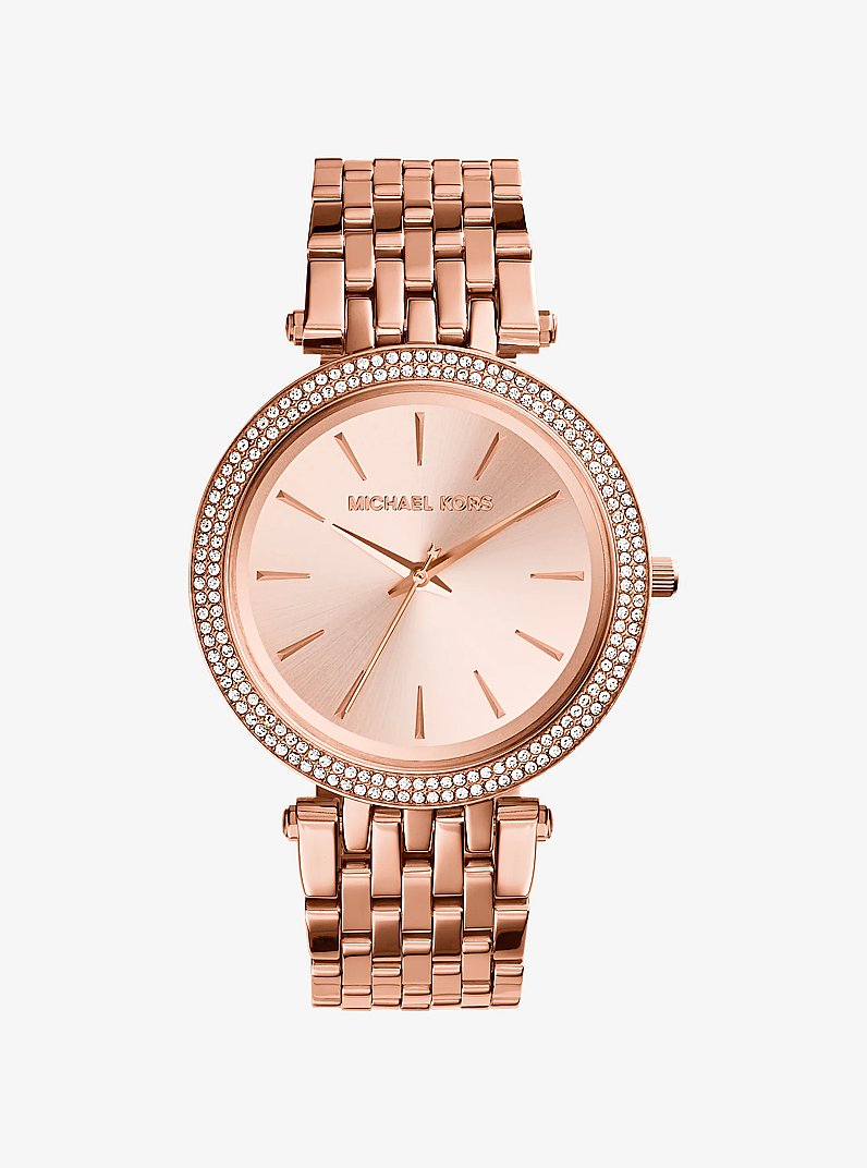 Darci Pav&eacute; Rose Gold-Tone Watch