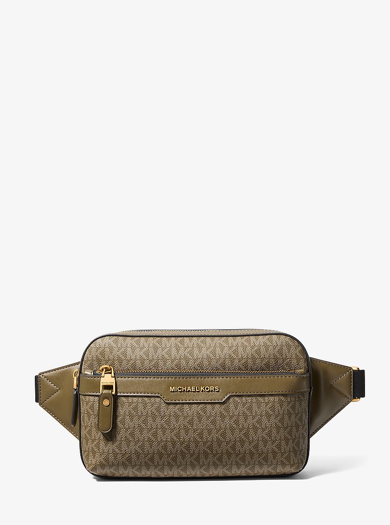 Monospalla Jet Set con stampa logo in LODEN | Michael Kors