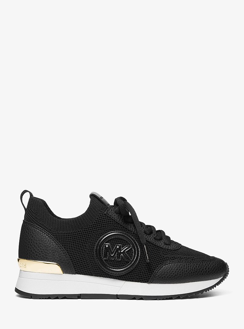 Jenkins Stretch Knit Trainer in BLACK | Michael Kors