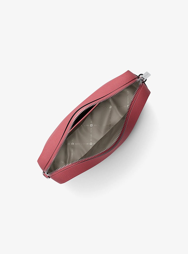 Jet Set Large Saffiano Leather Crossbody Bag in HIBISCUS - Sale