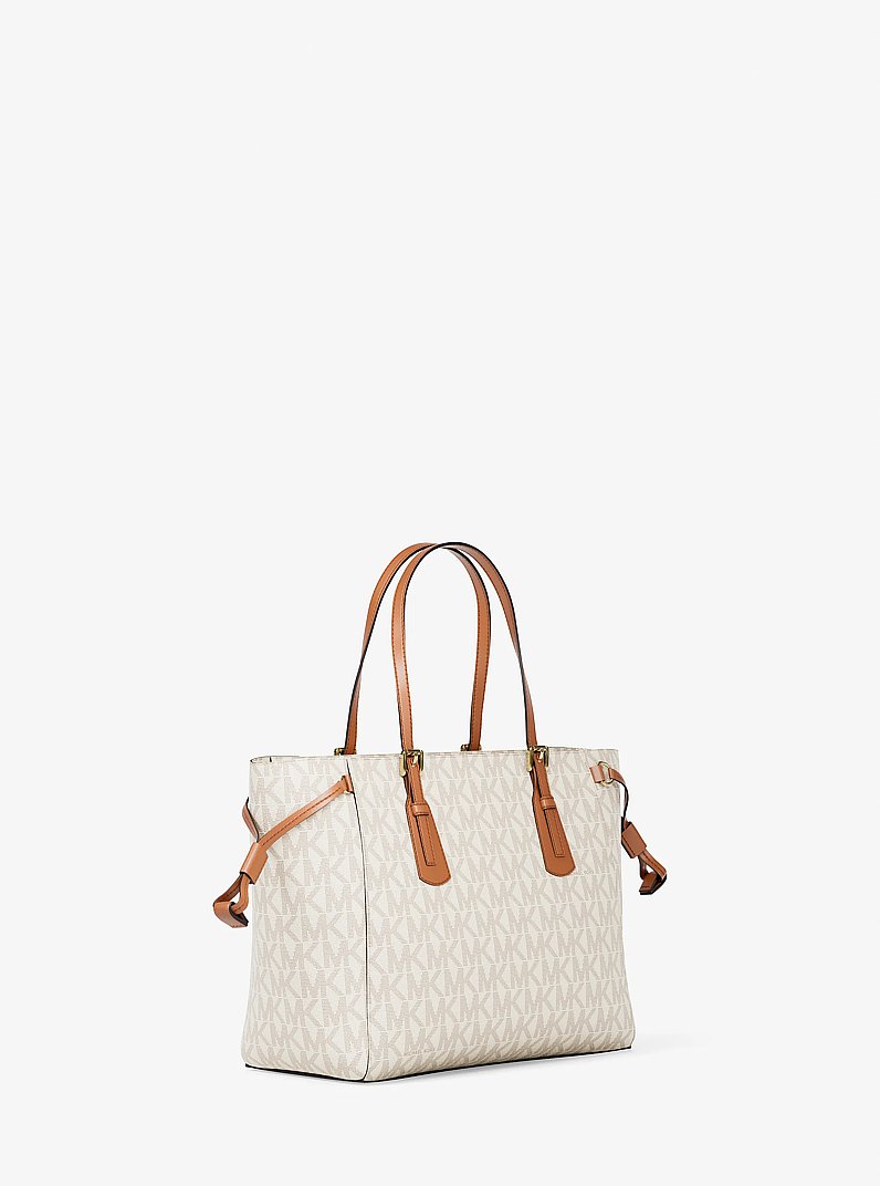 Voyager Extra-Small Signature Logo Convertible Crossbody Bag in VANILLA | Michael Kors