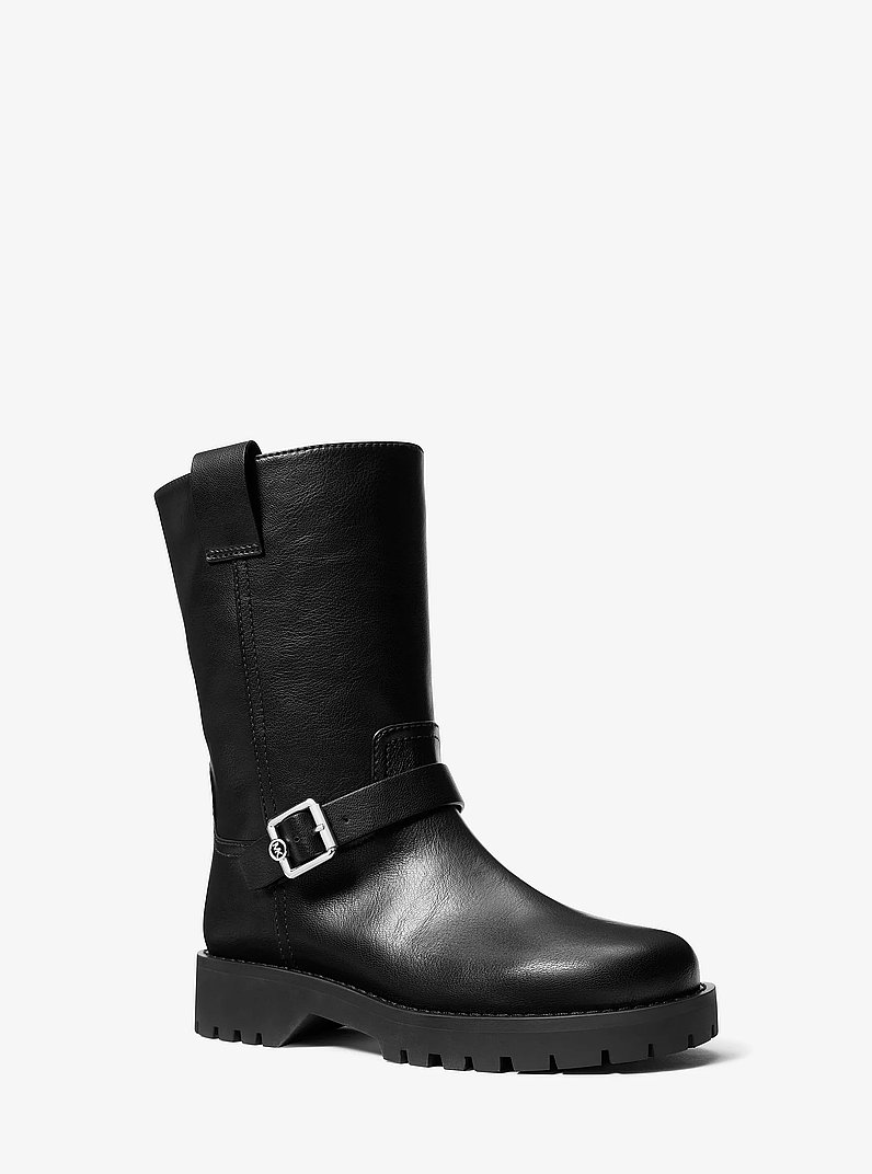 Mattie Moto Boot in BLACK | Michael Kors