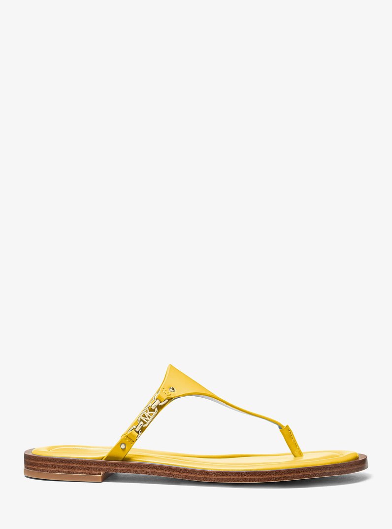 Daniella Leather Sandal in BRIGHT DANDELION | Michael Kors