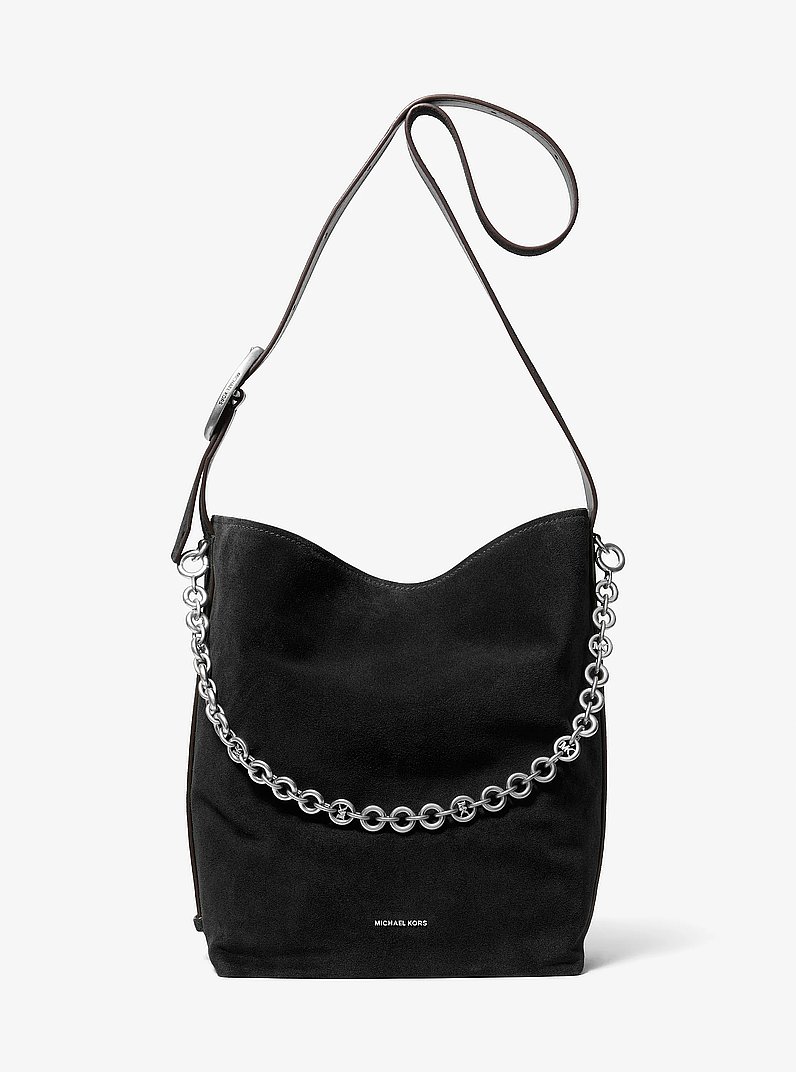 Bombonera Nolita grande de ante in NEGRO | Michael Kors