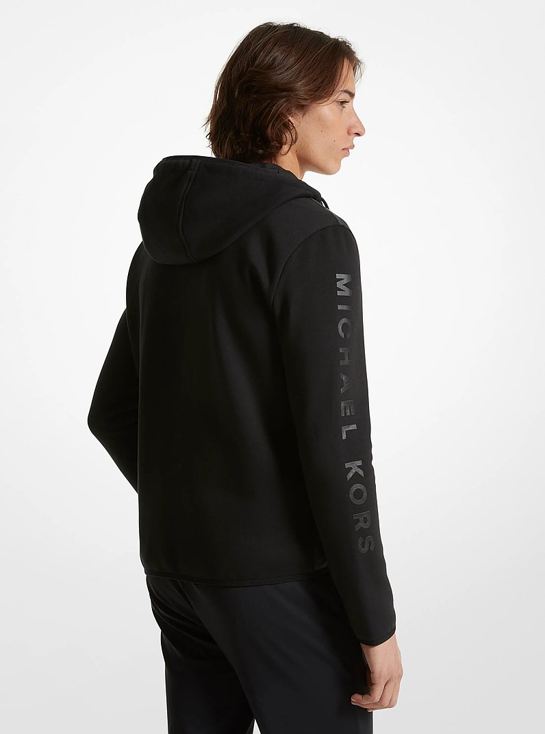 Galway Quilted Mixed-Media Jacket in BLACK | Michael Kors