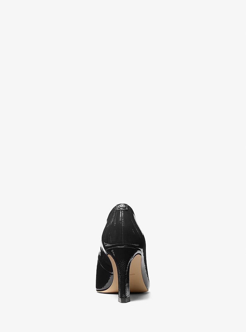 Darrah Crackled Patent Leather Pump in BLACK | Michael Kors