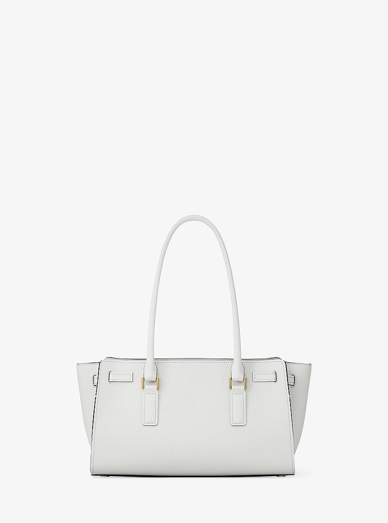 Bolso satchel Hamilton Moderne peque&ntilde;o de piel in BEIGE P&Aacute;LIDO | Michael Kors