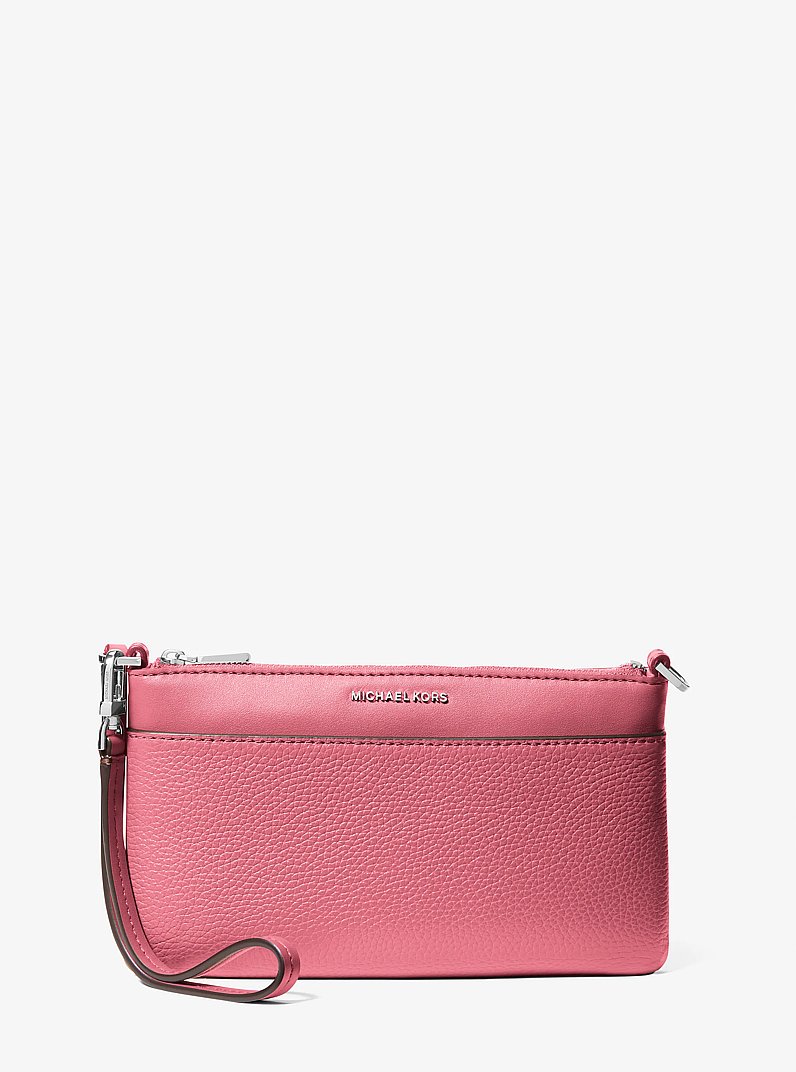 Bolso de pulsera Jet Set convertible mediano con piel granulada in PALISANDRO | Michael Kors