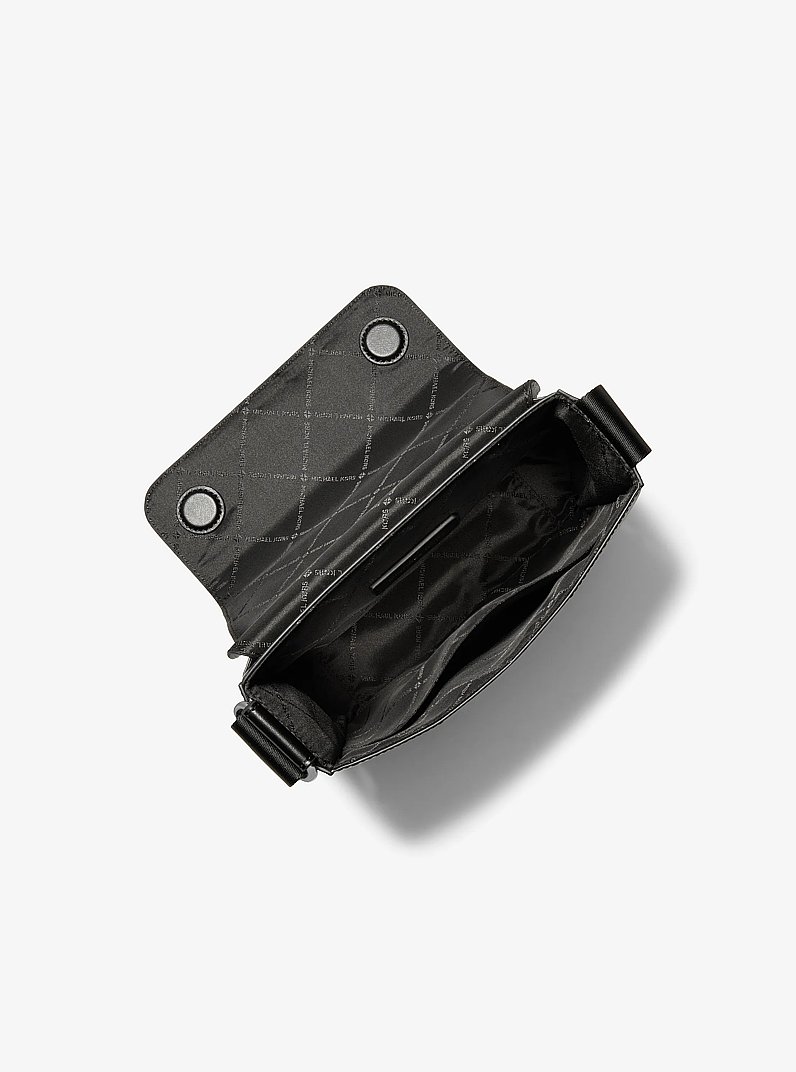 Cooper Metallic Crossbody Bag in SILVER | Michael Kors