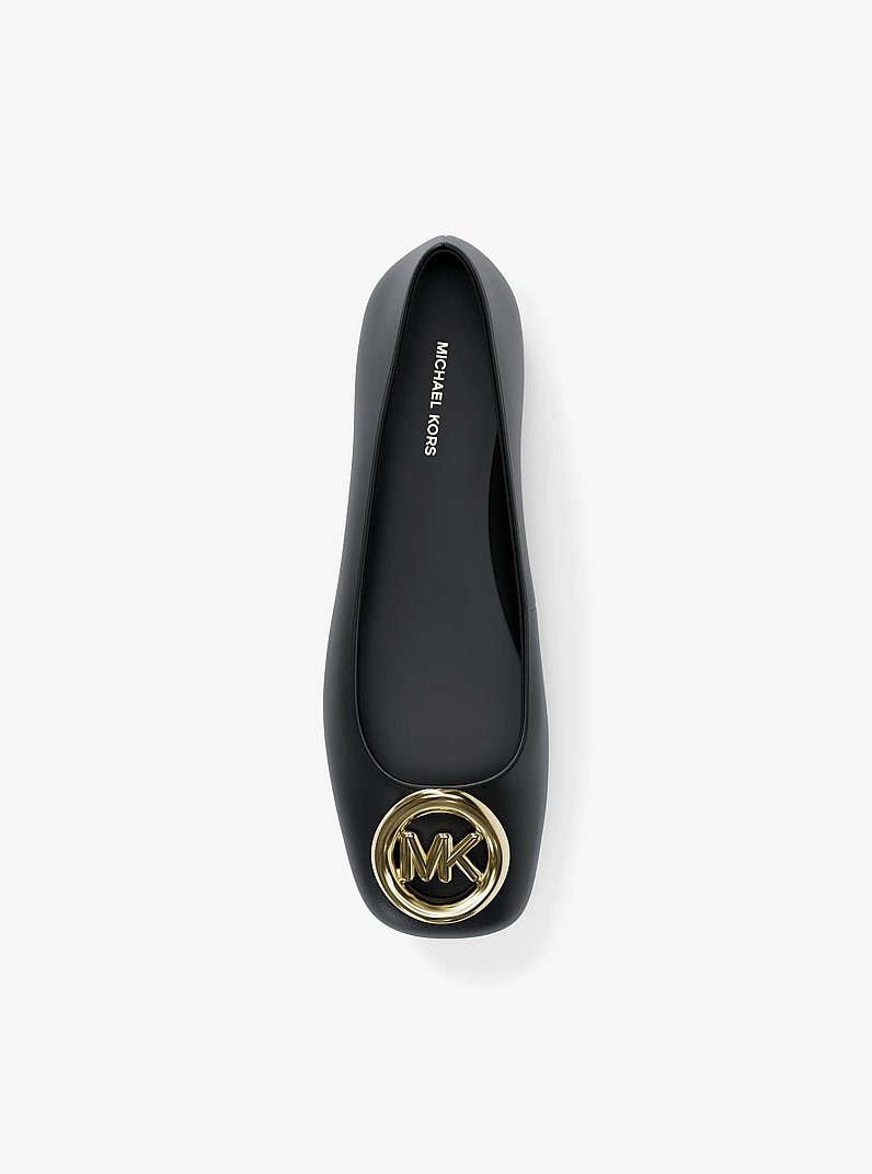 Milan Leather Ballet Flat in BLACK | Michael Kors