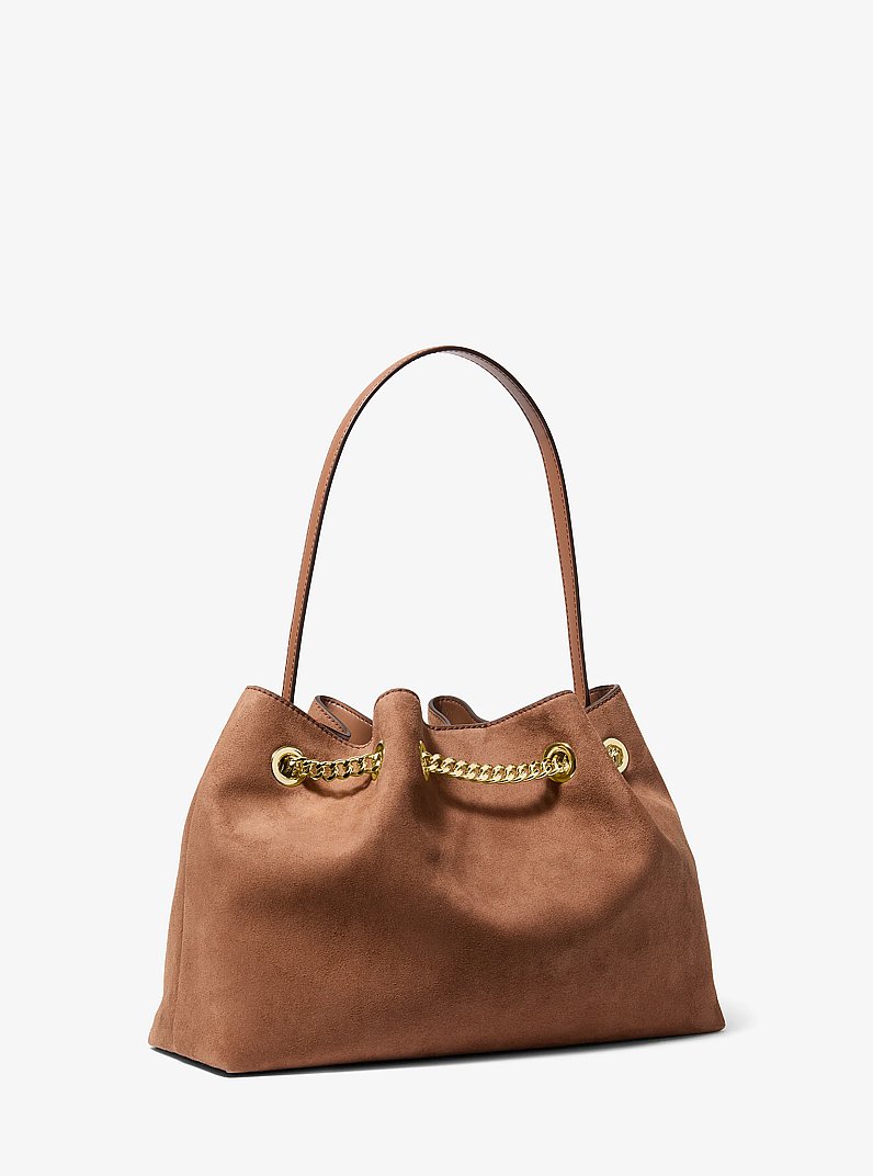 Mina Large Shoulder Bag in LUGGAGE | Michael Kors