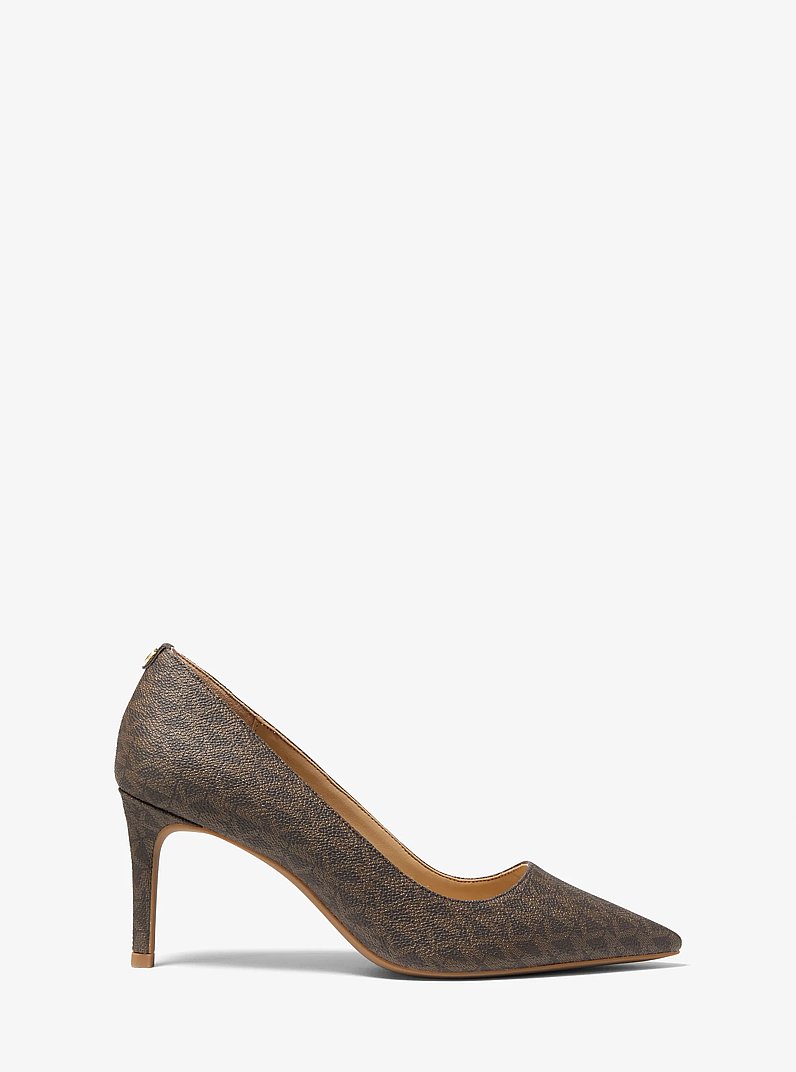 D&eacute;collet&eacute; Alina Flex con logo in MARRONE | Michael Kors