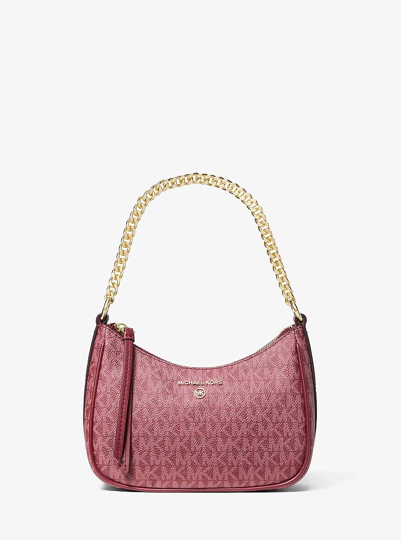 Pochette Jet Set Charm peque&ntilde;o con logotipo exclusivo in MORA | Michael Kors