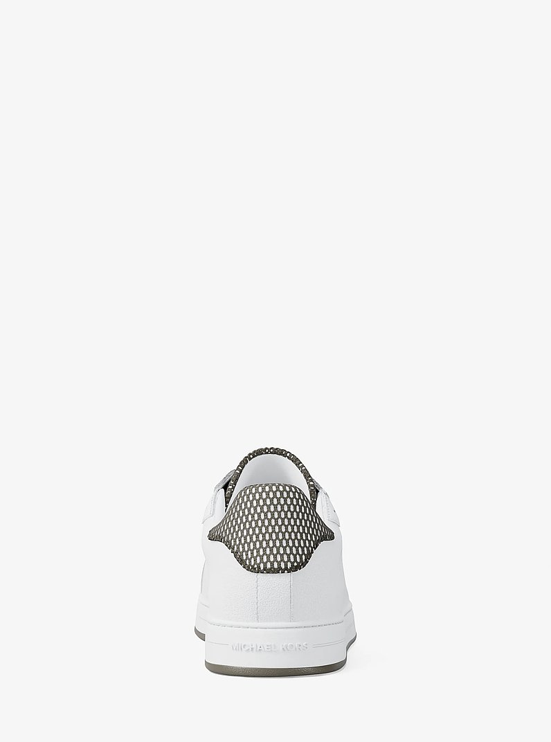 Keating Leather Sneaker in BIRCH | Michael Kors