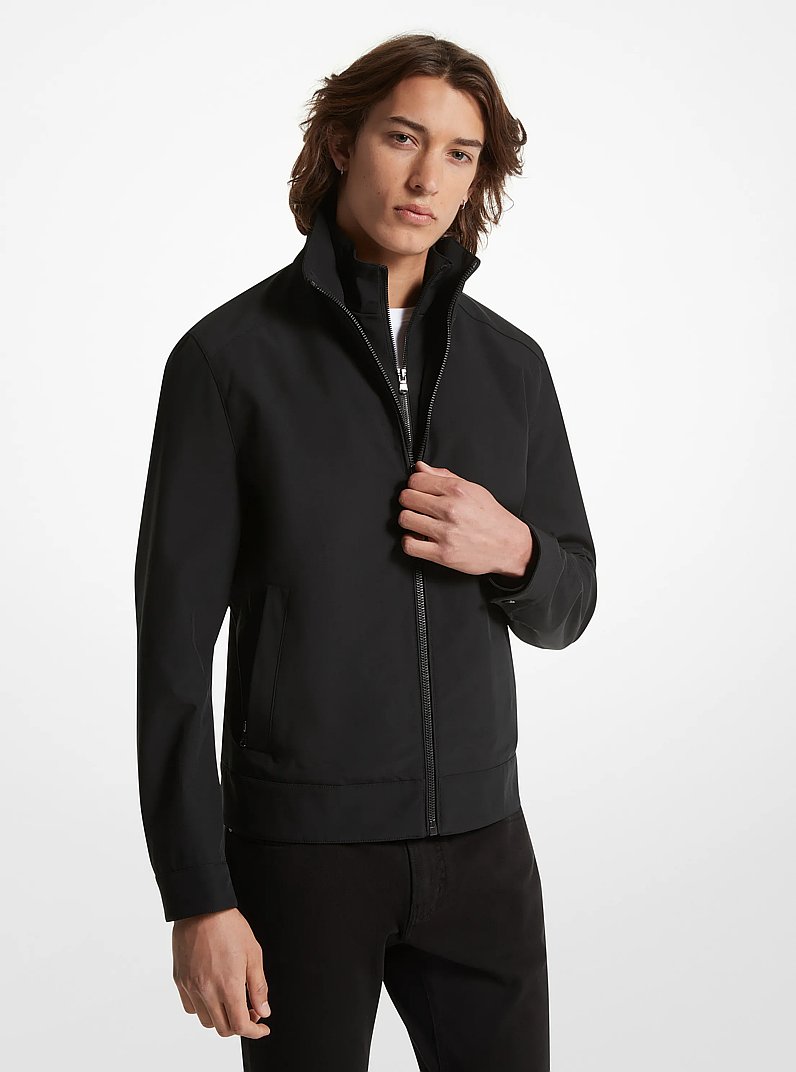 Kilkenny Mixed-Media Jacket in BLACK - Sale | Michael Kors [US]