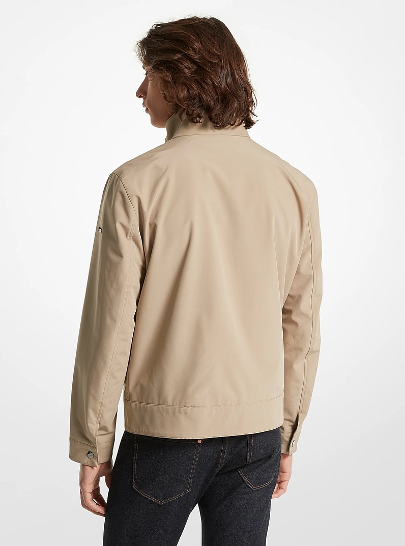 Kilkenny Mixed-Media Jacket in KHAKI | Michael Kors