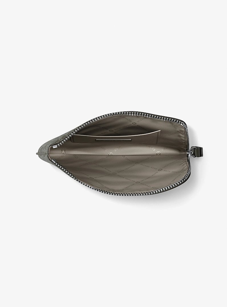 Jet Set Travel Small Signature Logo Wristlet in OLIVE | Michael Kors
