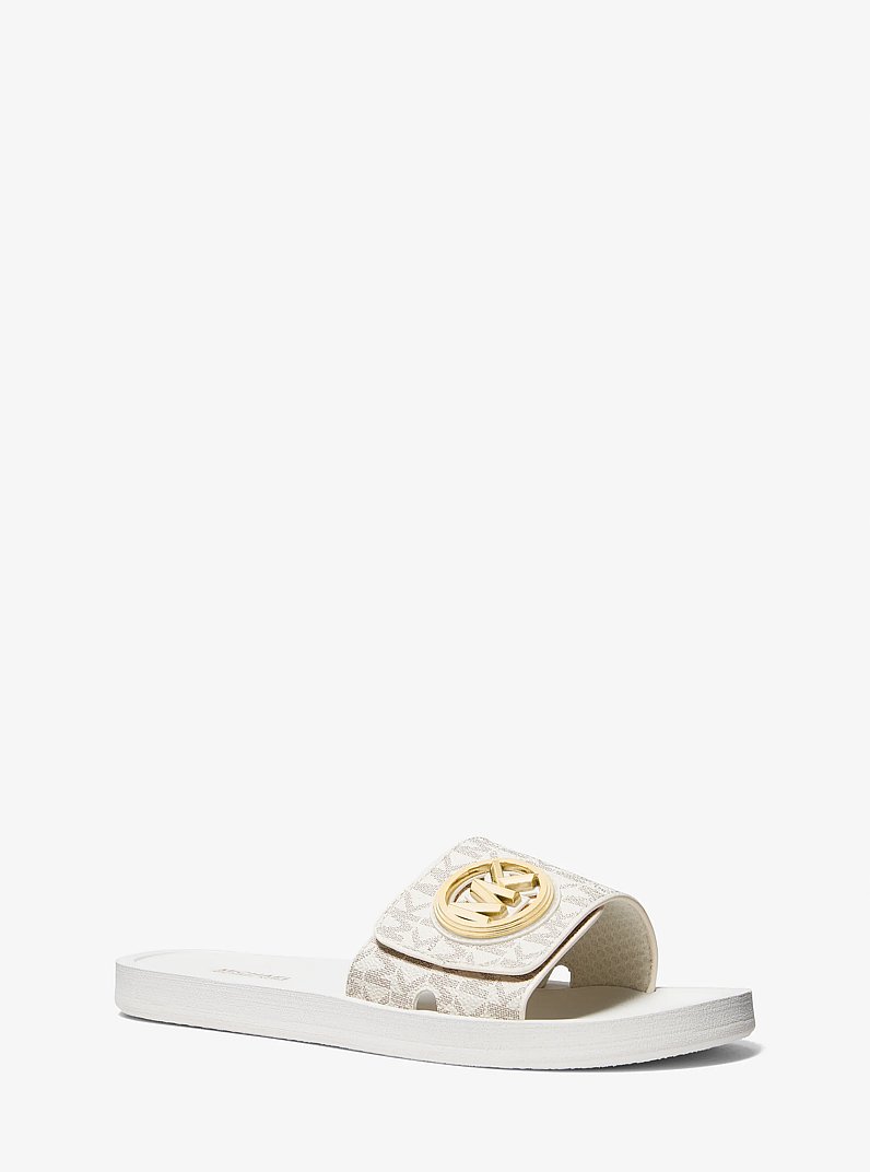 Chancla con logotipo exclusivo in VAINILLA | Michael Kors