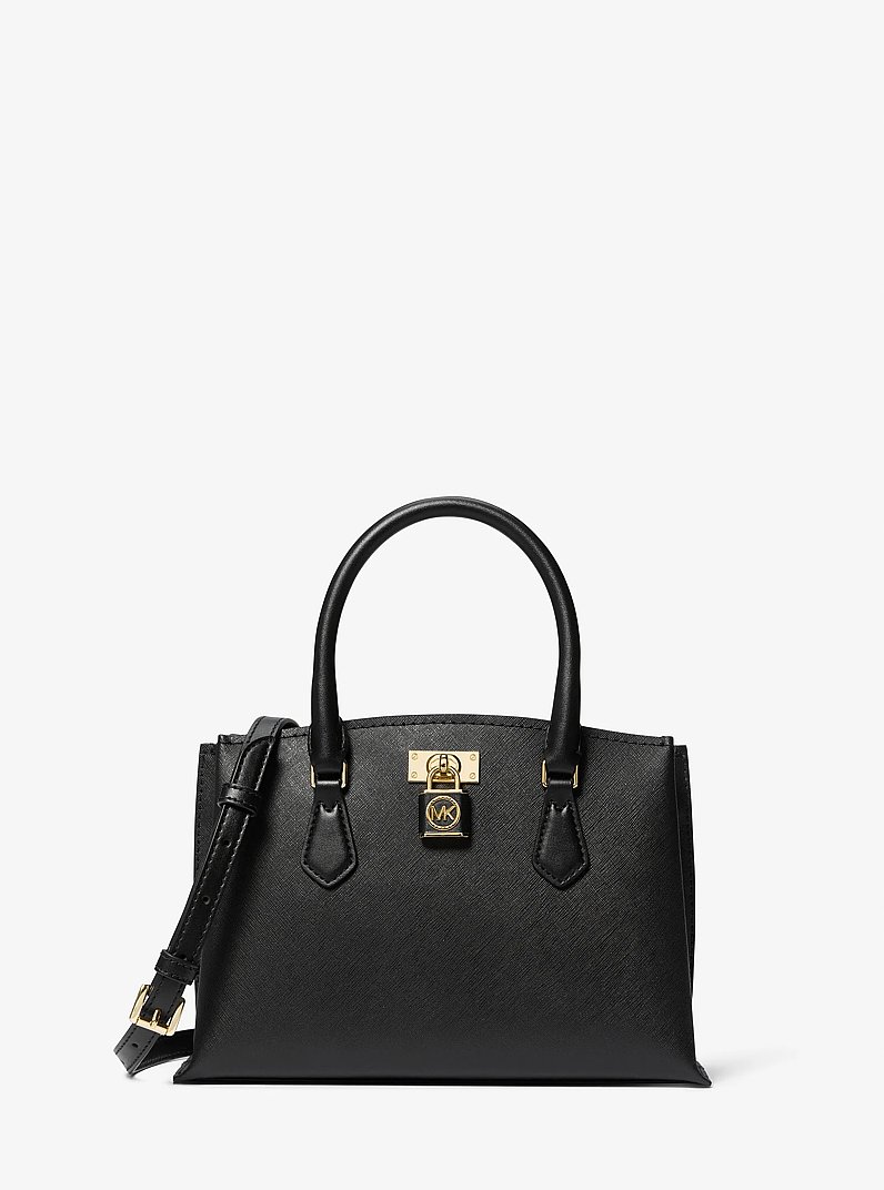 Henkeltasche Ruby Small aus Saffianleder