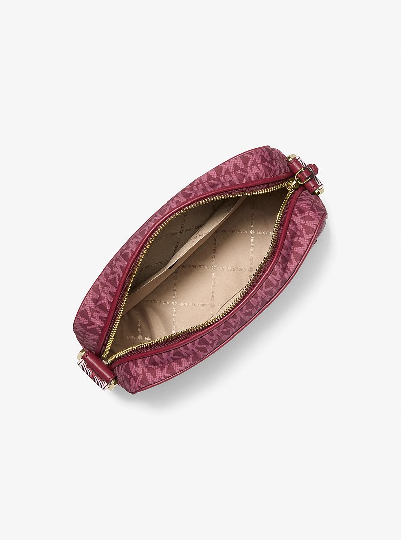 Bolsa cruzada Jet Set grande tejida con logotipo estampado exclusivo in MORA | Michael Kors