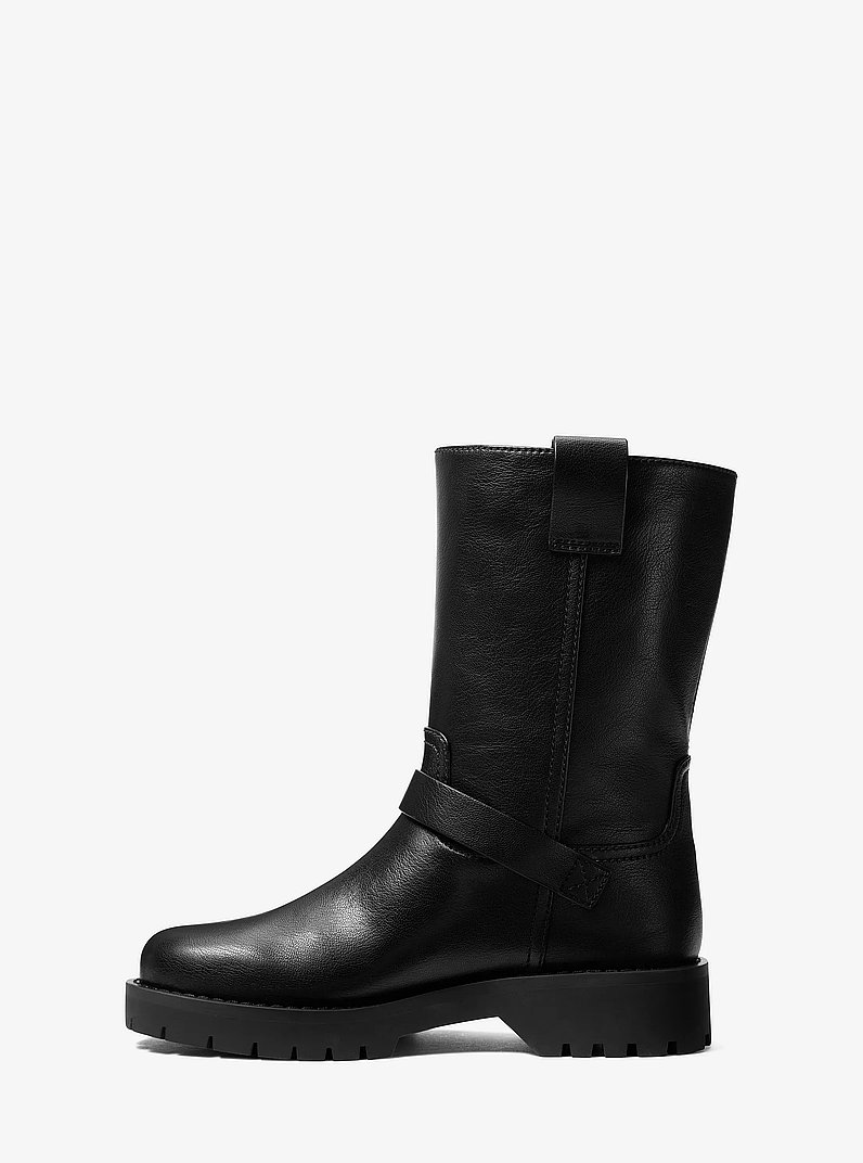 Mattie Moto Boot in BLACK | Michael Kors