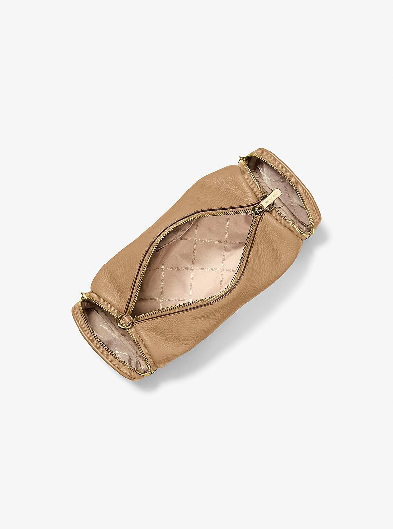 Jet Set Travel Small Pebbled Leather Convertible Crossbody Bag in CAMEL | Michael Kors