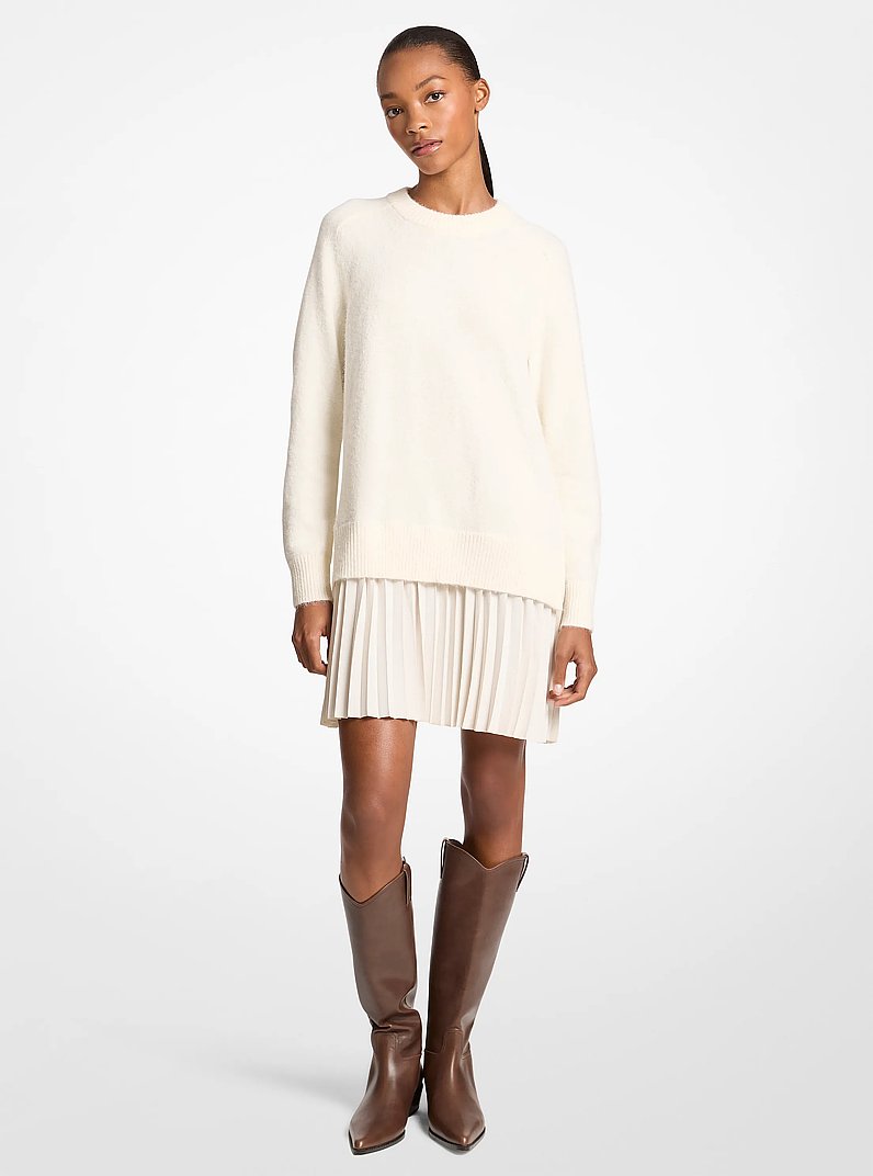 Knit Sweater Dress in BONE | Michael Kors