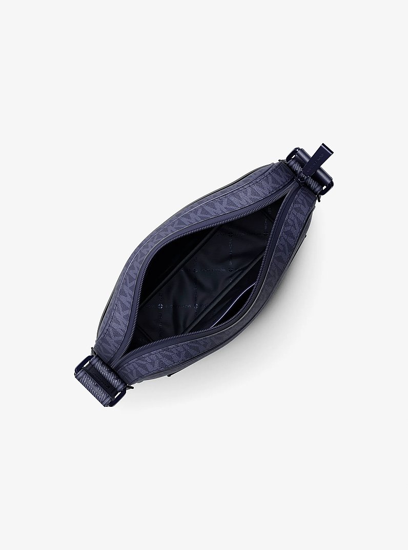 Grand sac &agrave; bandouli&egrave;re Maeve &agrave; logo Signature in DRESS BLUES | Michael Kors