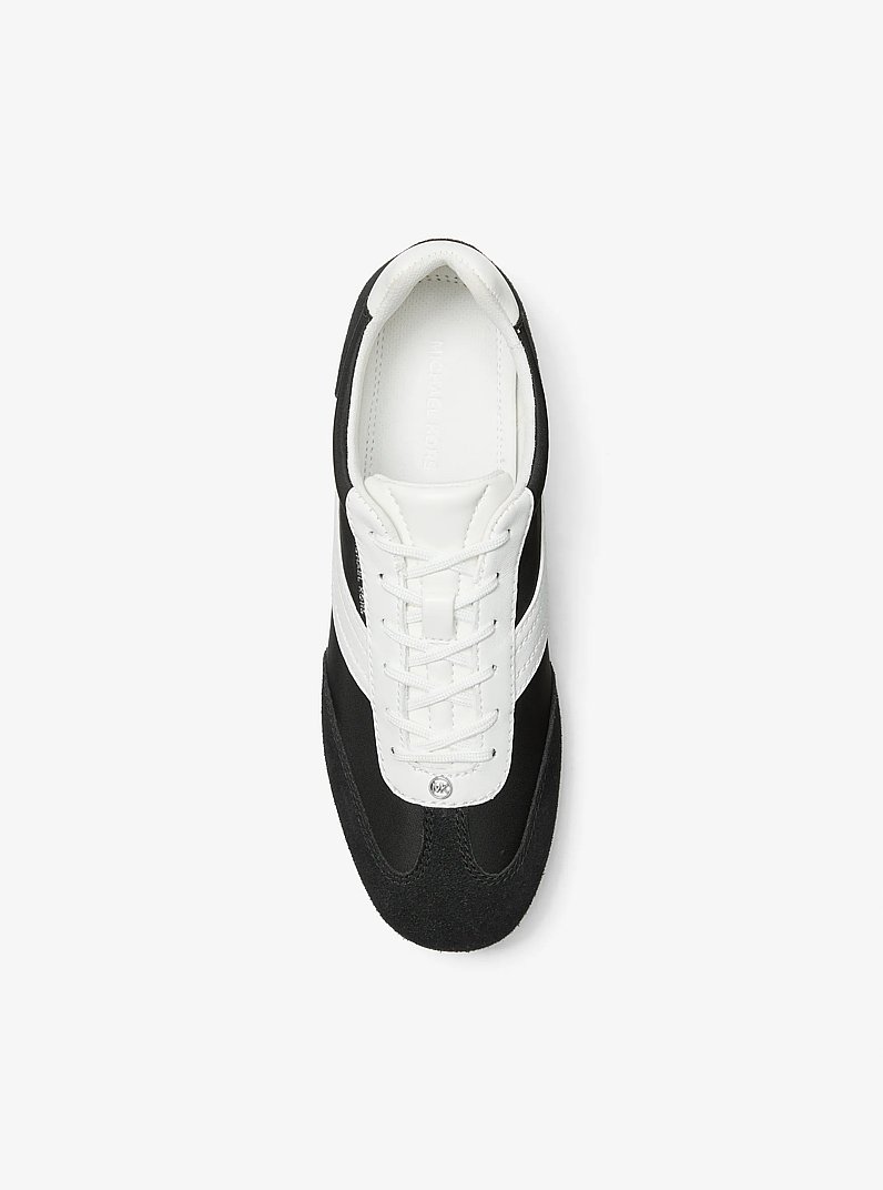 Susie Mixed-Media Sneaker in BLACK | Michael Kors