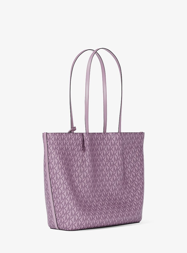 Carson Large Signature Logo Tote Bag in LT QUARTZ | Michael Kors