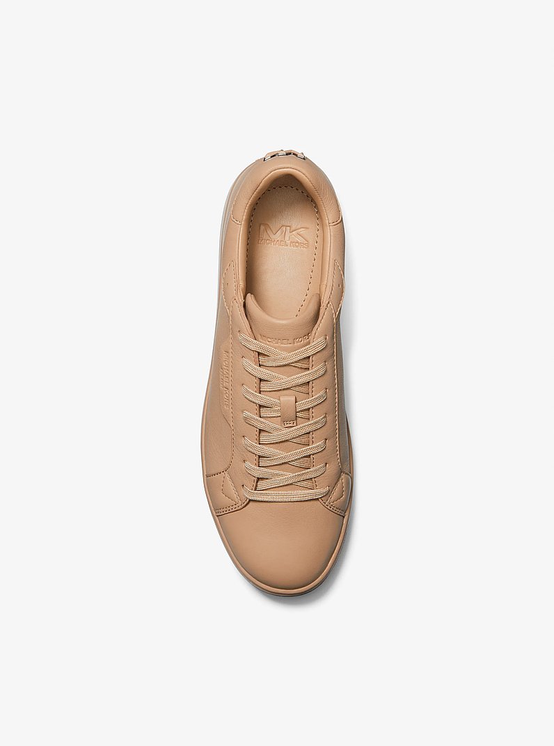 Keating Leather Sneaker in CAMEL | Michael Kors