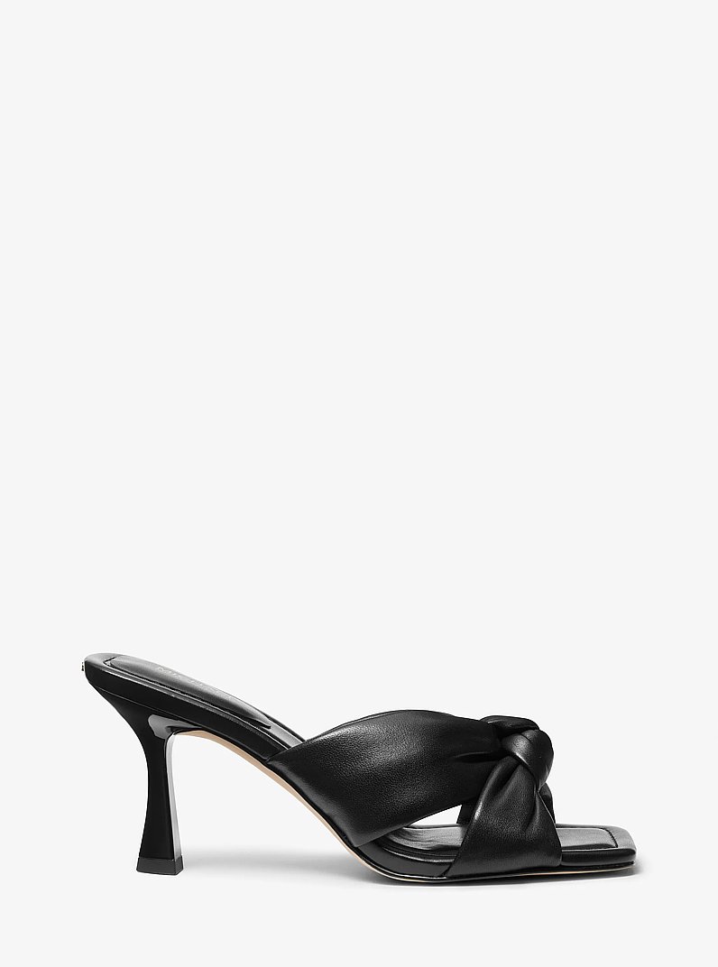 Sandale Elena aus Leder in SCHWARZ | Michael Kors