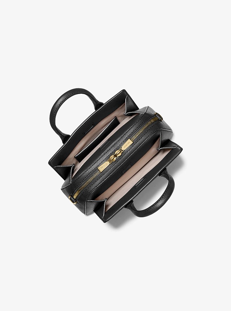 Tr&egrave;s petit sac &agrave; bandouli&egrave;re Laila en Cuir in NOIR | Michael Kors