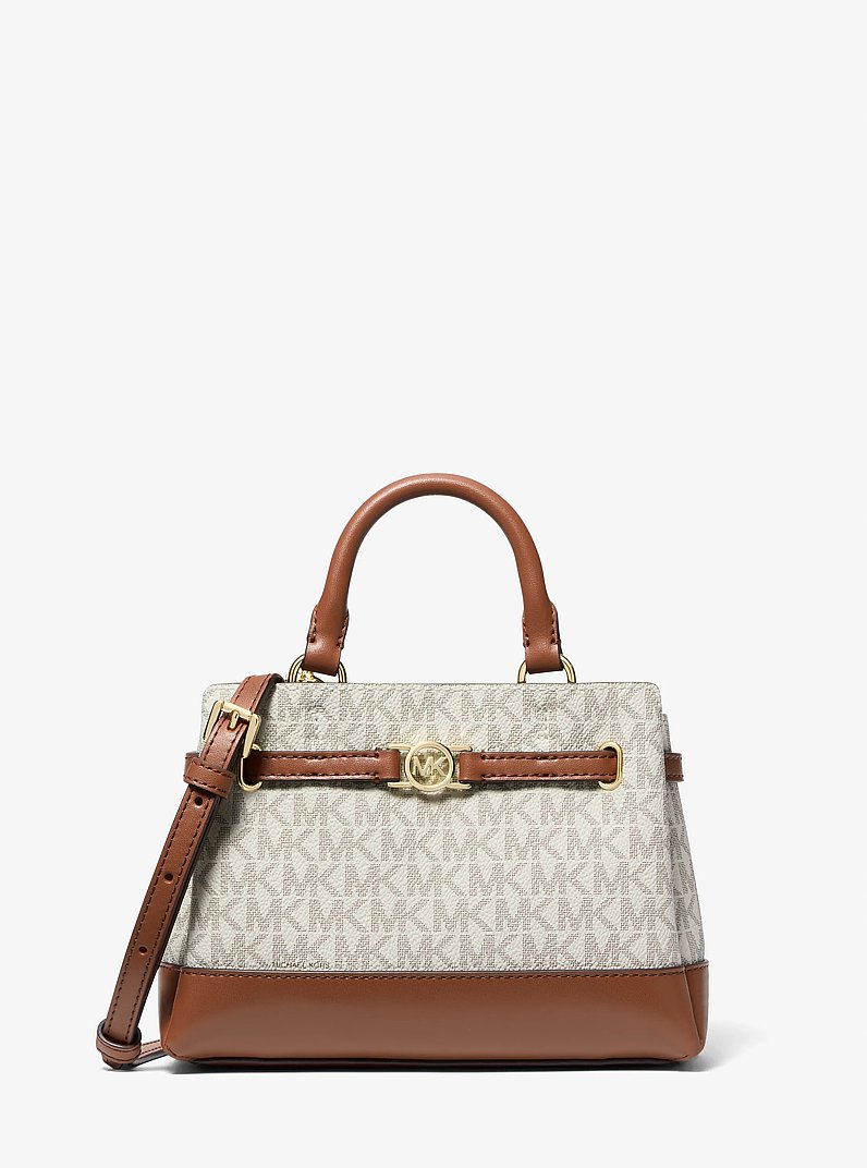Bolso satchel Reed extrapeque&ntilde;o con logotipo exclusivo in VAINILLA | Michael Kors