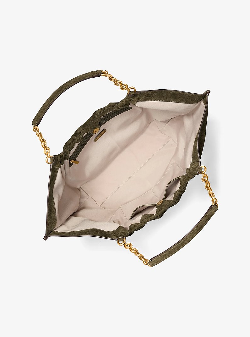 Shopper Indie Large aus Wildleder in LODEN | Michael Kors