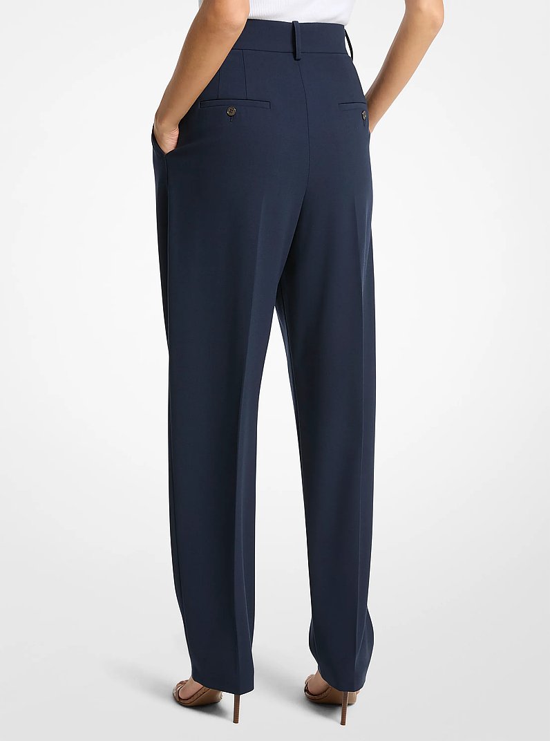 Pantal&oacute;n Chase estrecho de sarga de lana in AZUL MEDIANOCHE | Michael Kors