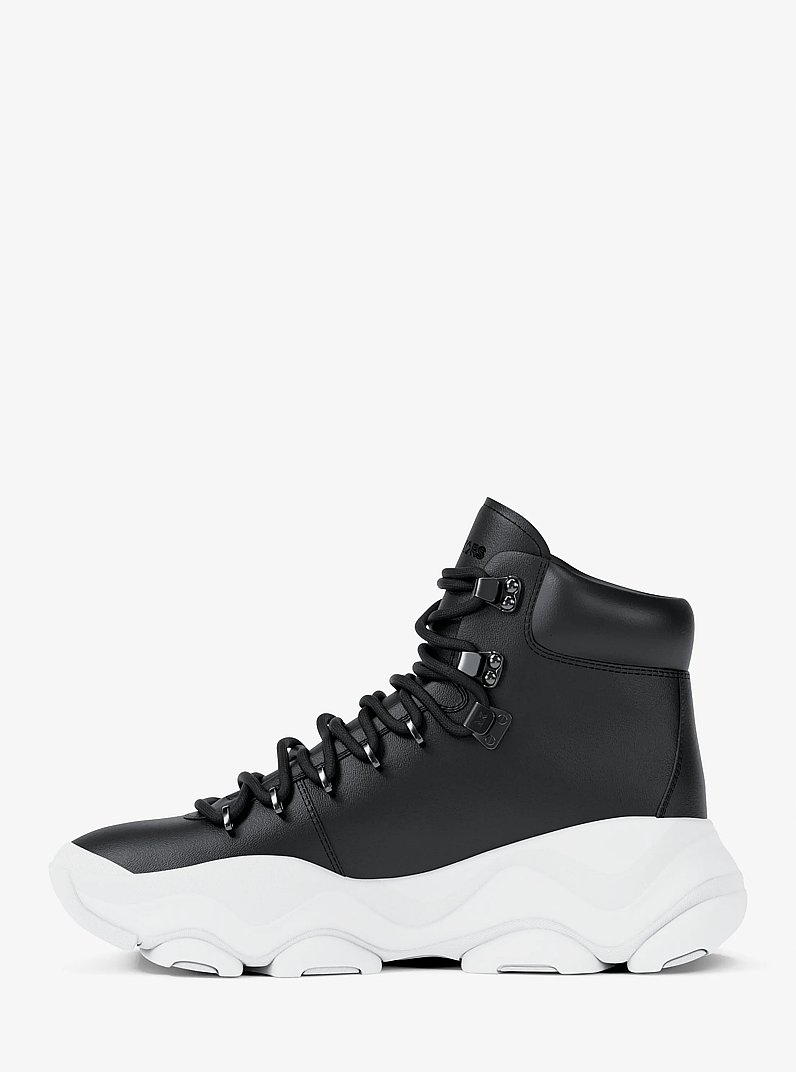Atlas Leather Boot in BLACK | Michael Kors