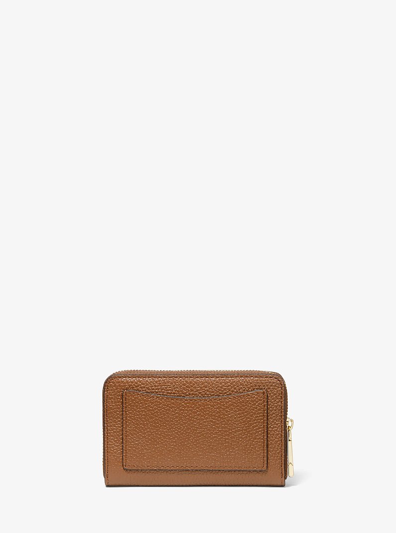 Small Pebbled Leather Wallet in LUGGAGE | Michael Kors