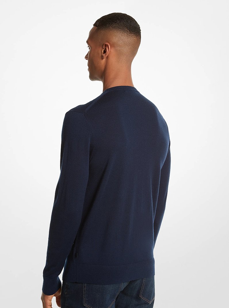 Jersey de lana merino in AZUL MEDIANOCHE | Michael Kors