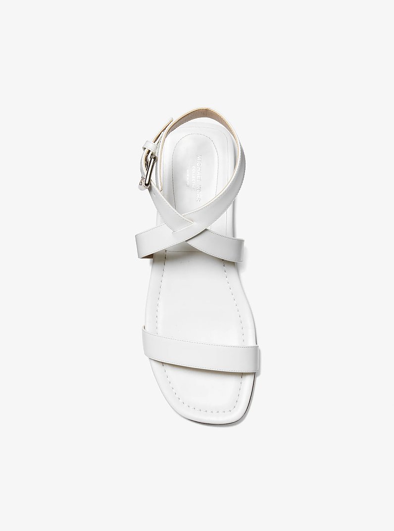 Sandale Bridgette aus Leder in OPTIC WHITE | Michael Kors