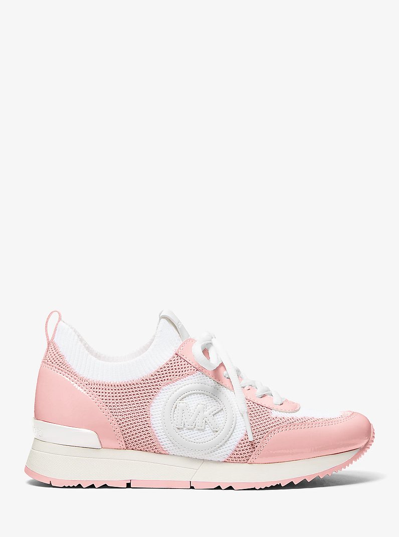 Jenkins Two-Tone Stretch Knit Trainer in POWDER BLUSH | Michael Kors