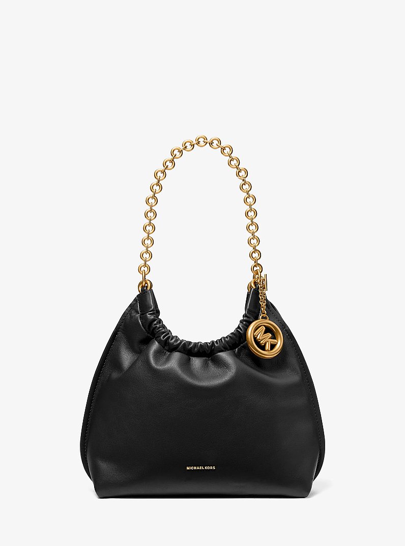 Pochette Indie media in pelle in NERO | Michael Kors