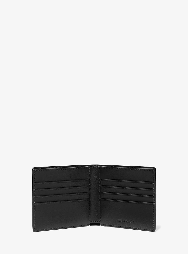 Greyson Logo Slim Billfold Wallet in BROWN/BLACK | Michael Kors