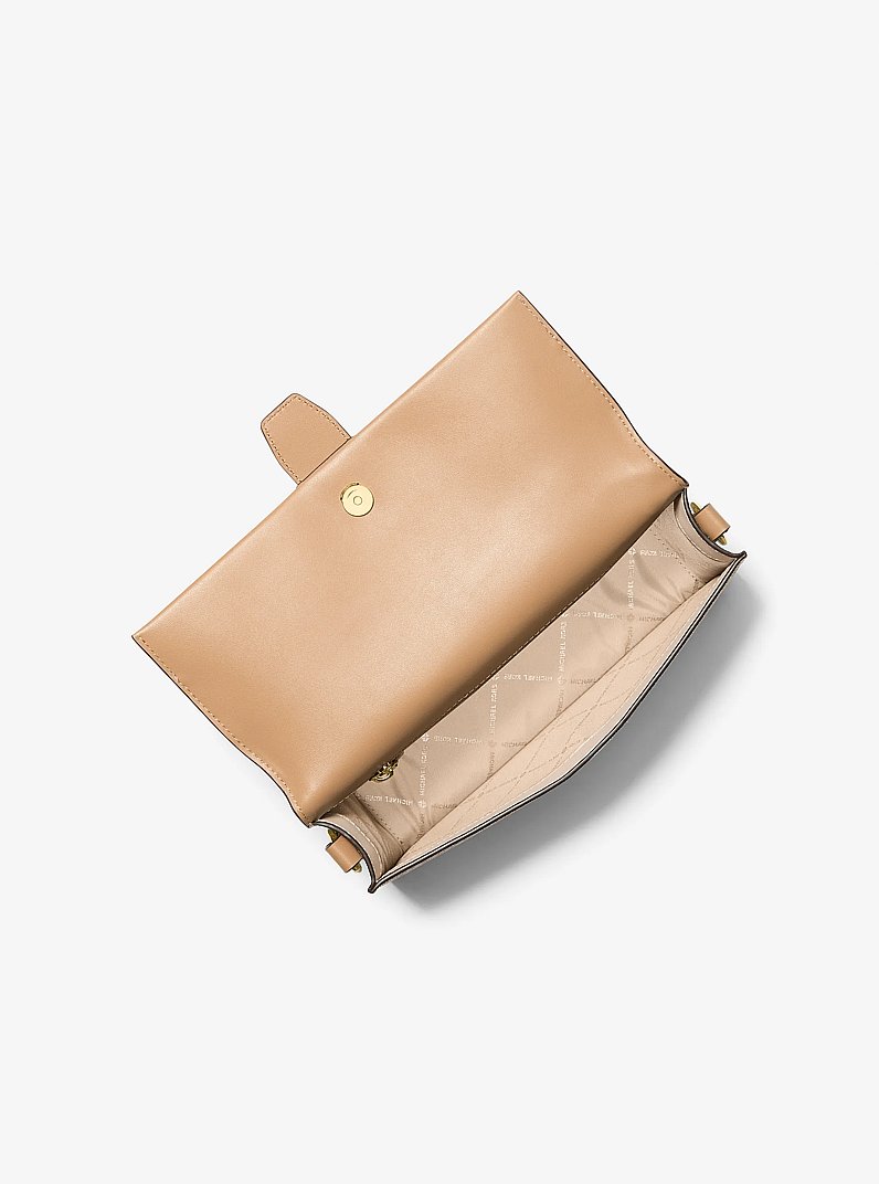 Greenwich Medium Signature Logo Convertible Crossbody Bag in LT CRM MULTI | Michael Kors