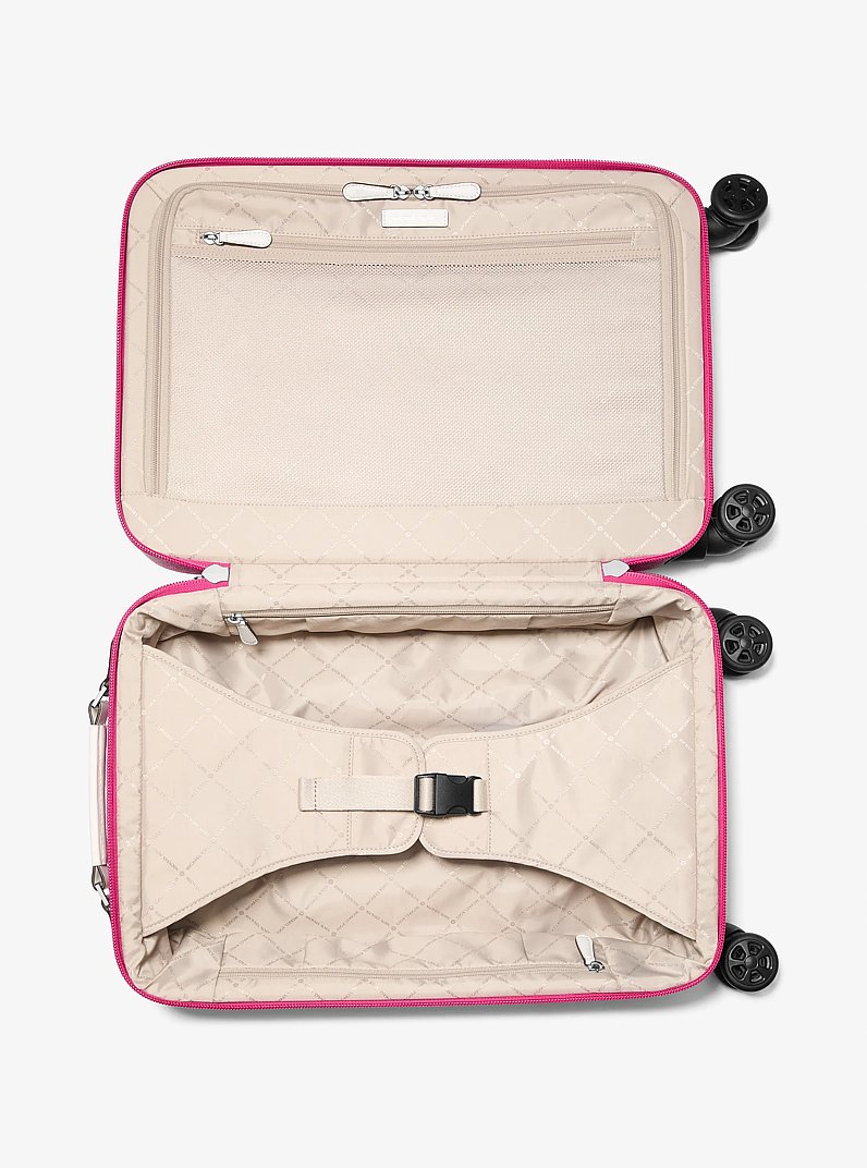 Small Embellished Signature Logo Suitcase in DRAGONFRUIT | Michael Kors